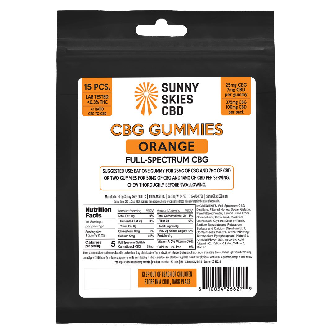 Gummies de CBD Full-Spectrum - Laranja