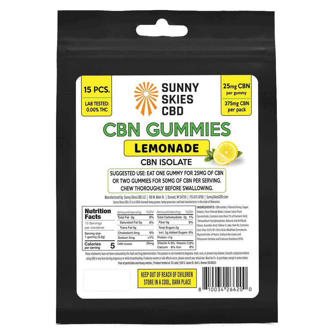 CBN Isolate Gummies - Lemonade