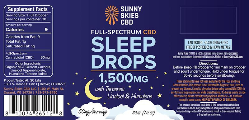 Óleo de CBD Full-Spectrum - Gotas para Dormir