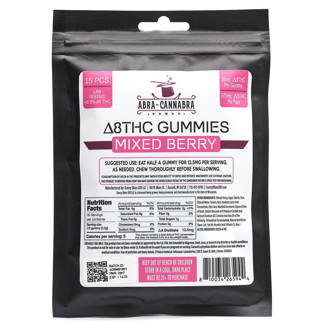 Delta-8 THC Gummies - Mixed Berry