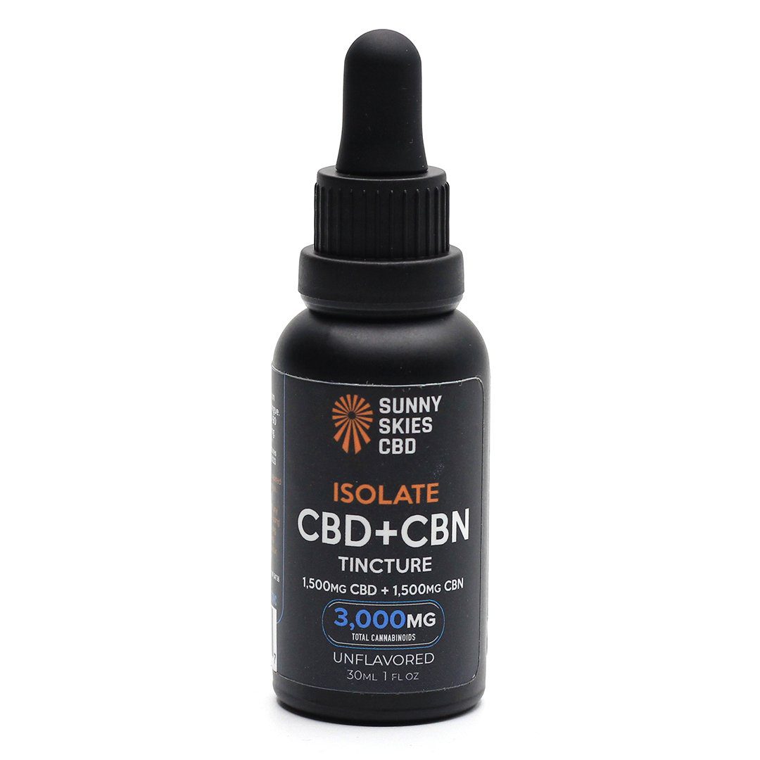 CBD+CBN Isolate Tincture - Unflavored