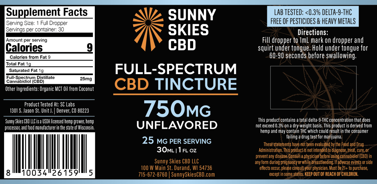 Full-Spectrum CBD Tincture - Unflavored
