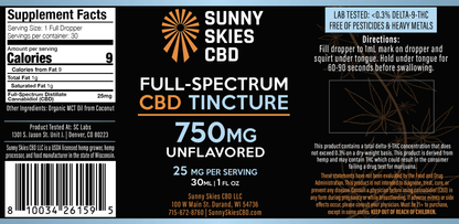Full-Spectrum CBD Tincture - Unflavored
