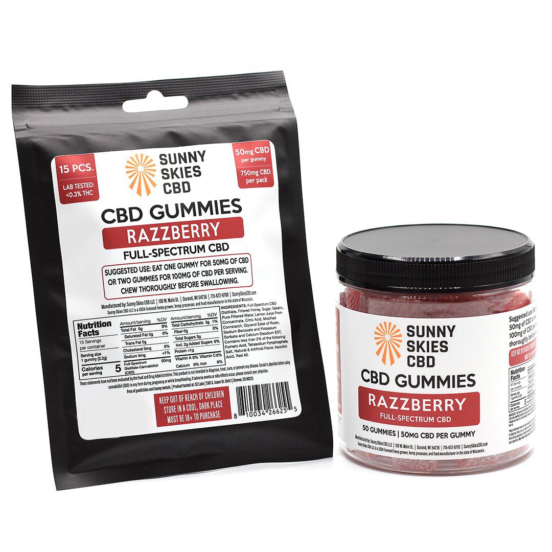 Full-Spectrum CBD Gummies - Razzberry