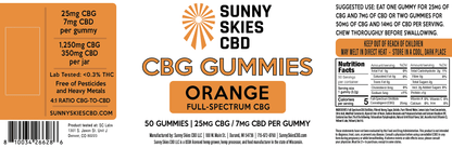 Gummies de CBD Full-Spectrum - Laranja