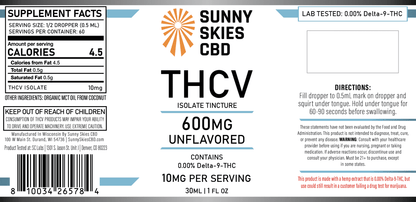 THCV Tincture - Unflavored