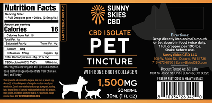 CBD Pet Tincture