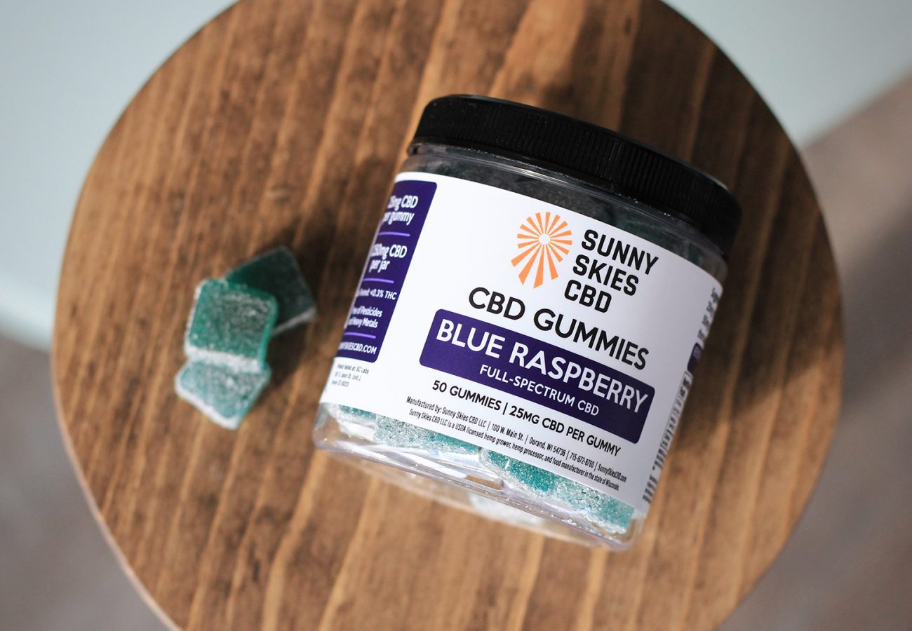 Full-Spectrum CBD Gummies - Blue Raspberry
