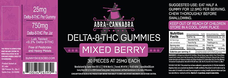 Delta-8 THC Gummies - Mixed Berry